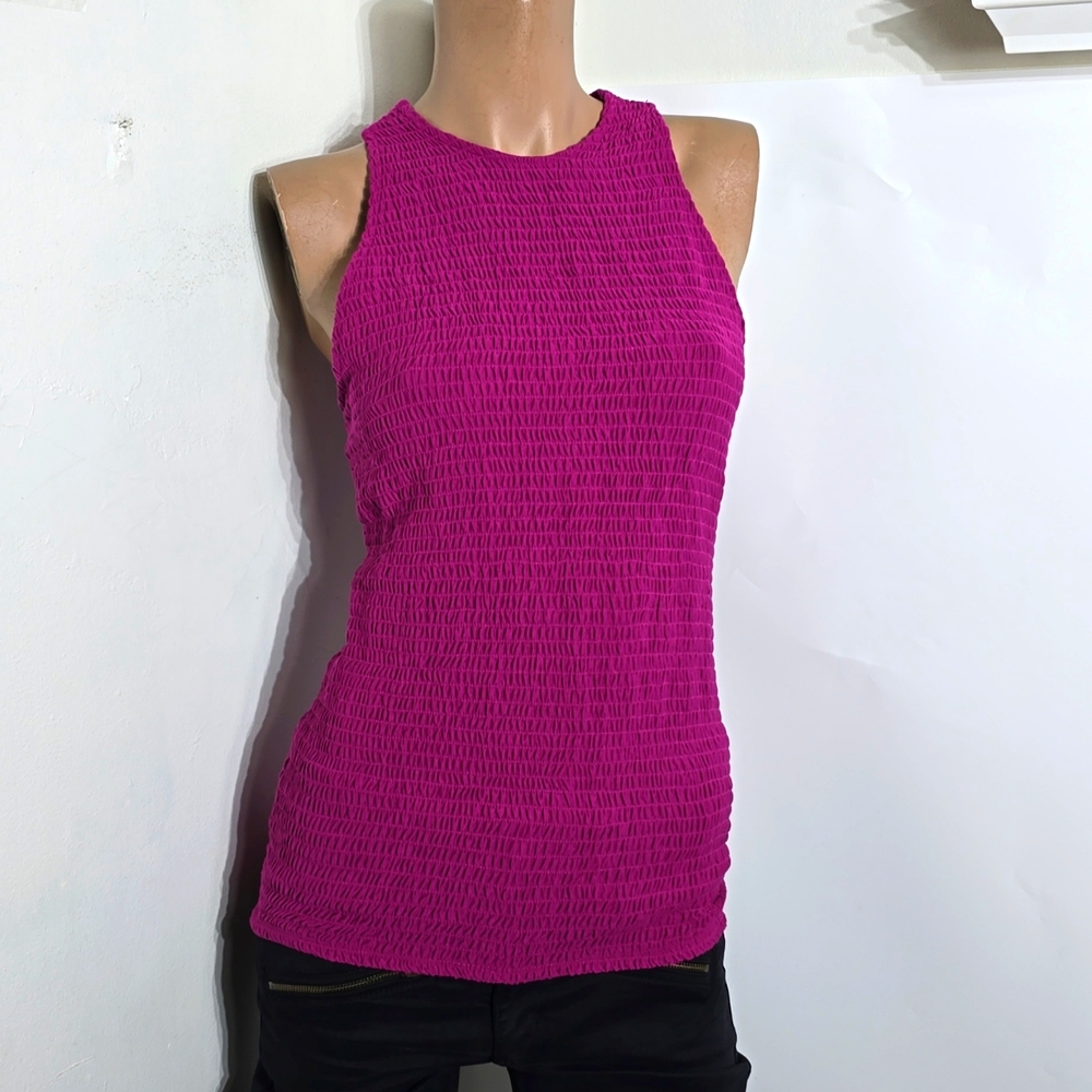 INC International Concepts Womens Fuchia Halter Top